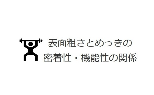 表面粗さとめっきの密着性・機能性の関係